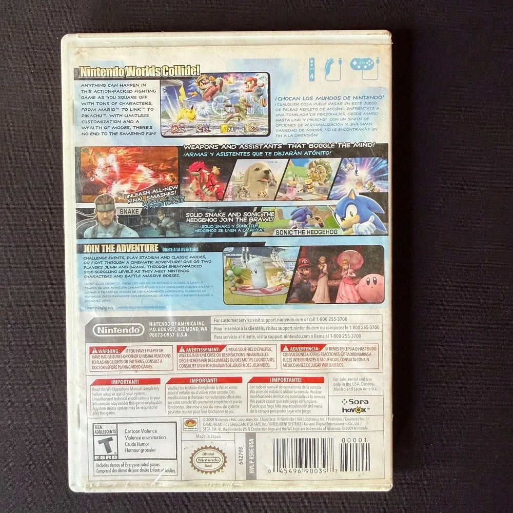 Super Smash Bros Brawl Nintendo Wii Game‎